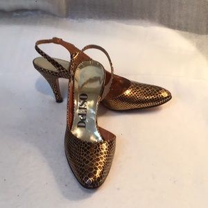 DeLISO Faux snakeskin heels Women’s 7N
